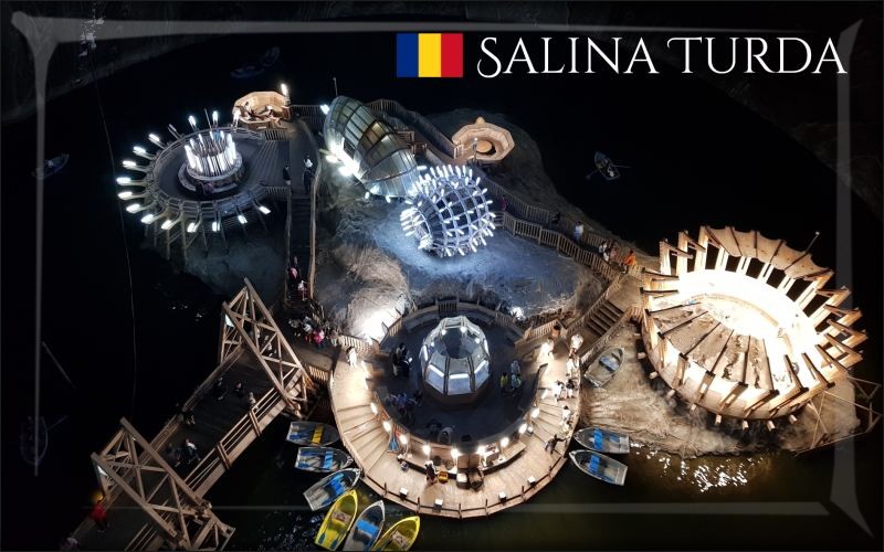 Živicová magnetka - Rumunsko - Salina Turda