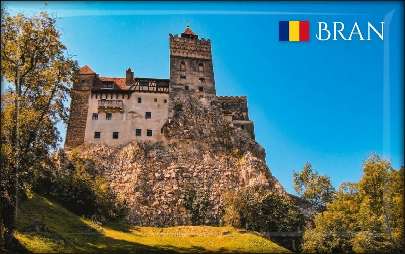 Živicová magnetka - Rumunsko - Drakulov hrad Bran